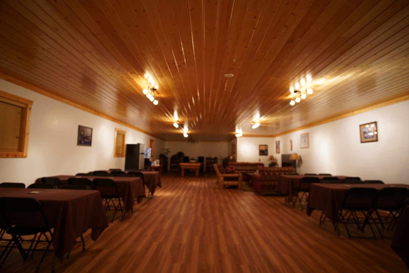 Inside the viewing cabin